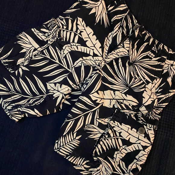 Short boy style hawaïen blue - Picture 1 of 4